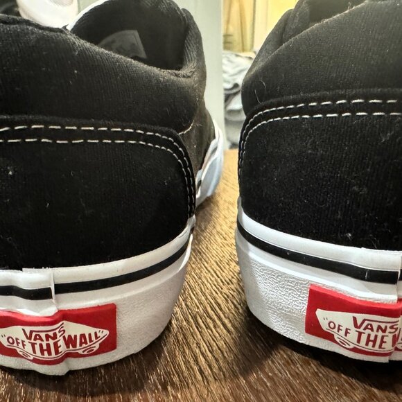 NEW VANS Authentic Black Shoes W6/36 - Picture 7 of 10